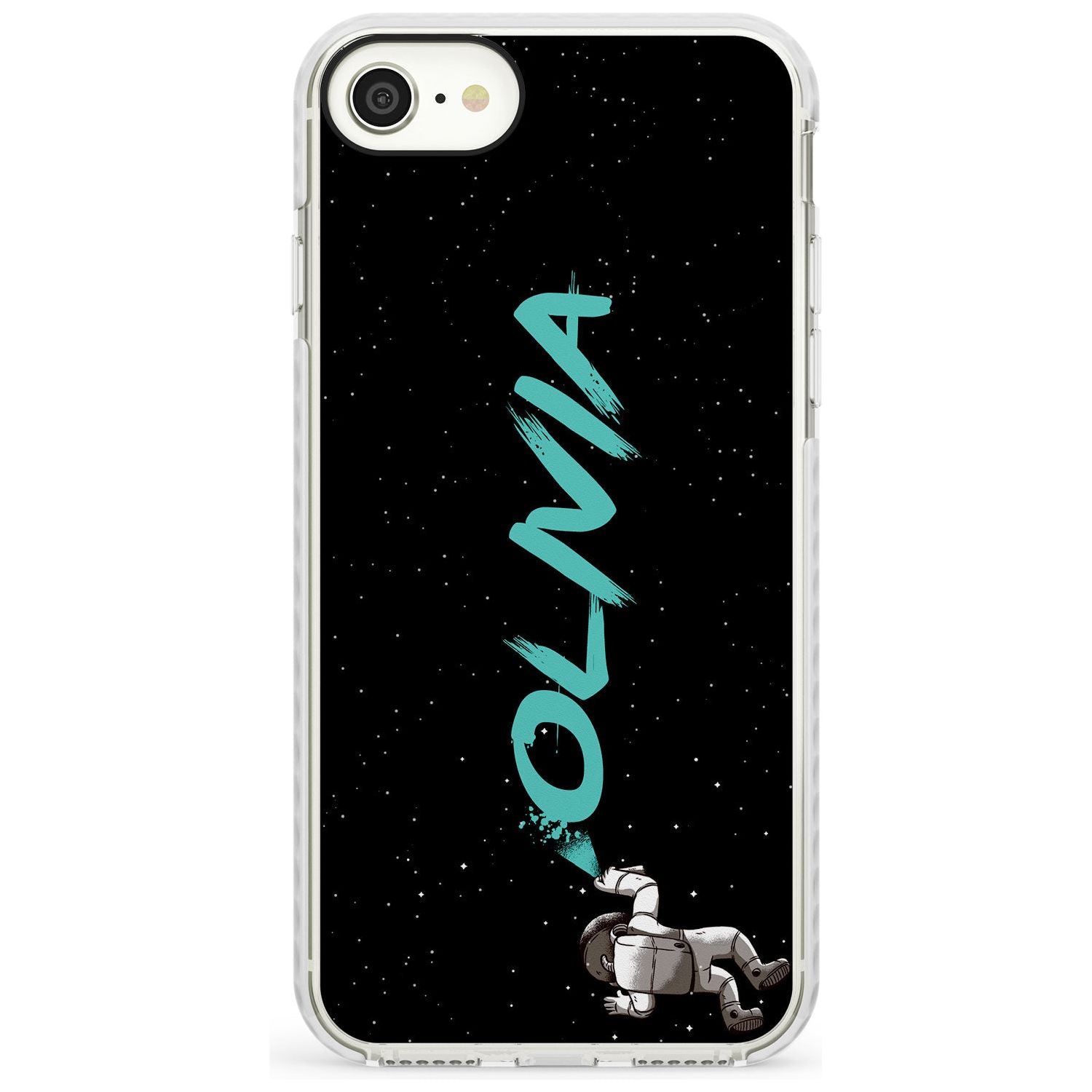 Graffiti Astronaut Slim TPU Phone Case for iPhone SE 8 7 Plus