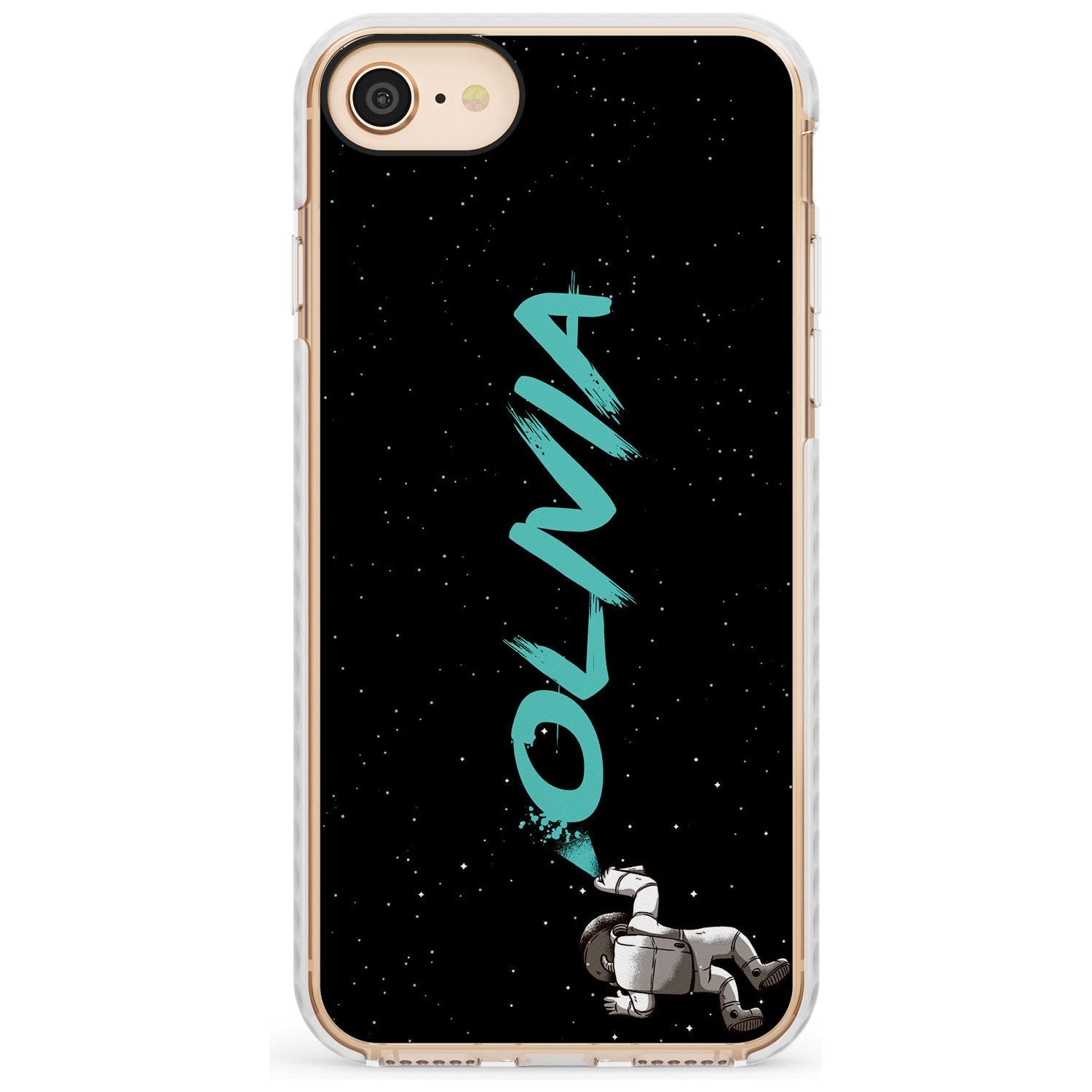 Graffiti Astronaut Slim TPU Phone Case for iPhone SE 8 7 Plus