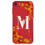 Personalised Monogram Autumn Leaves Impact Phone Case for iPhone SE 8 7 Plus