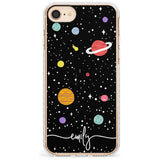 Custom Cute Cartoon Planets Slim TPU Phone Case for iPhone SE 8 7 Plus