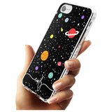 Custom Cute Cartoon Planets Slim TPU Phone Case for iPhone SE 8 7 Plus