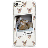 Personalised Abyssinian Cat Photo Impact Phone Case for iPhone SE 8 7 Plus