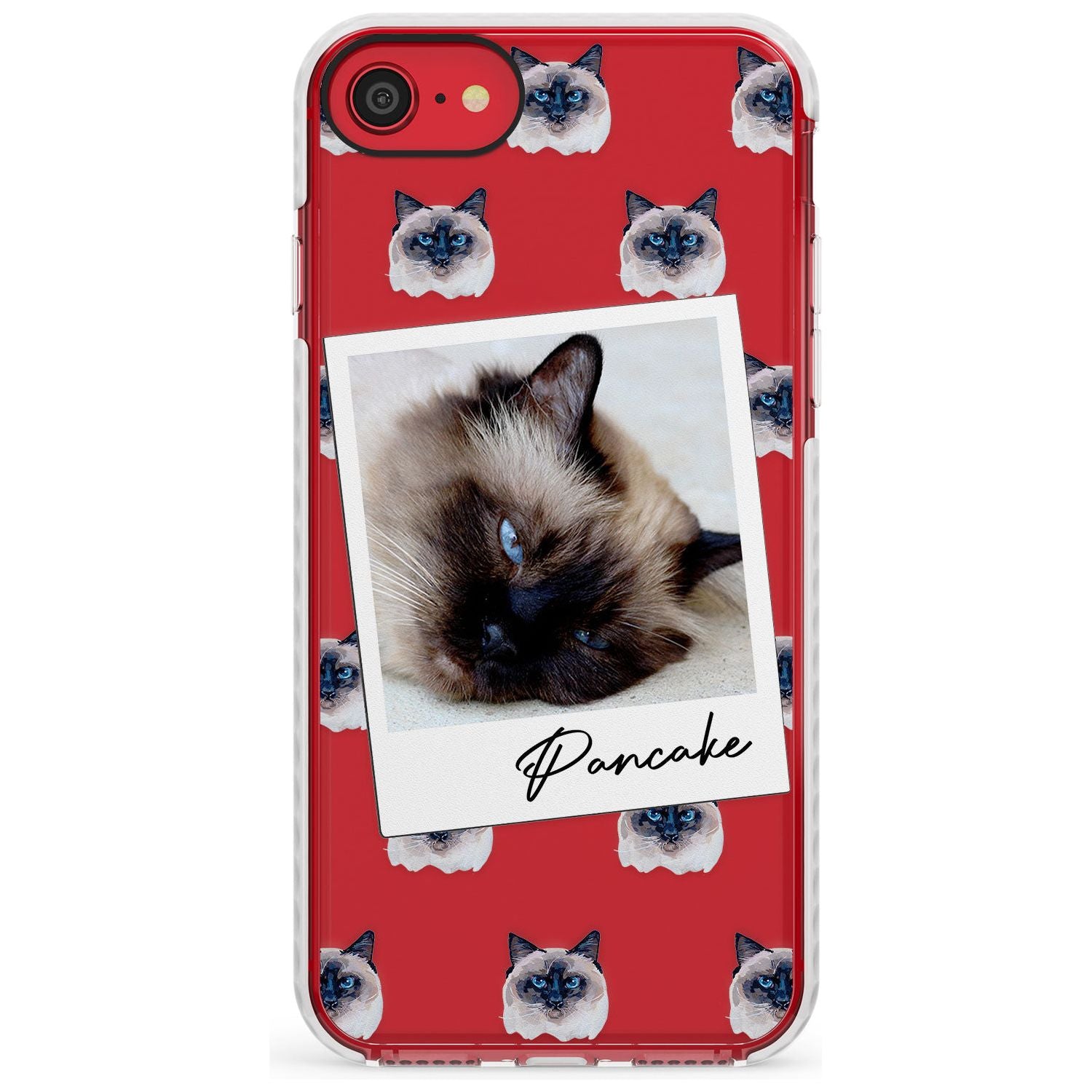 Personalised Burmese Cat Photo Impact Phone Case for iPhone SE 8 7 Plus