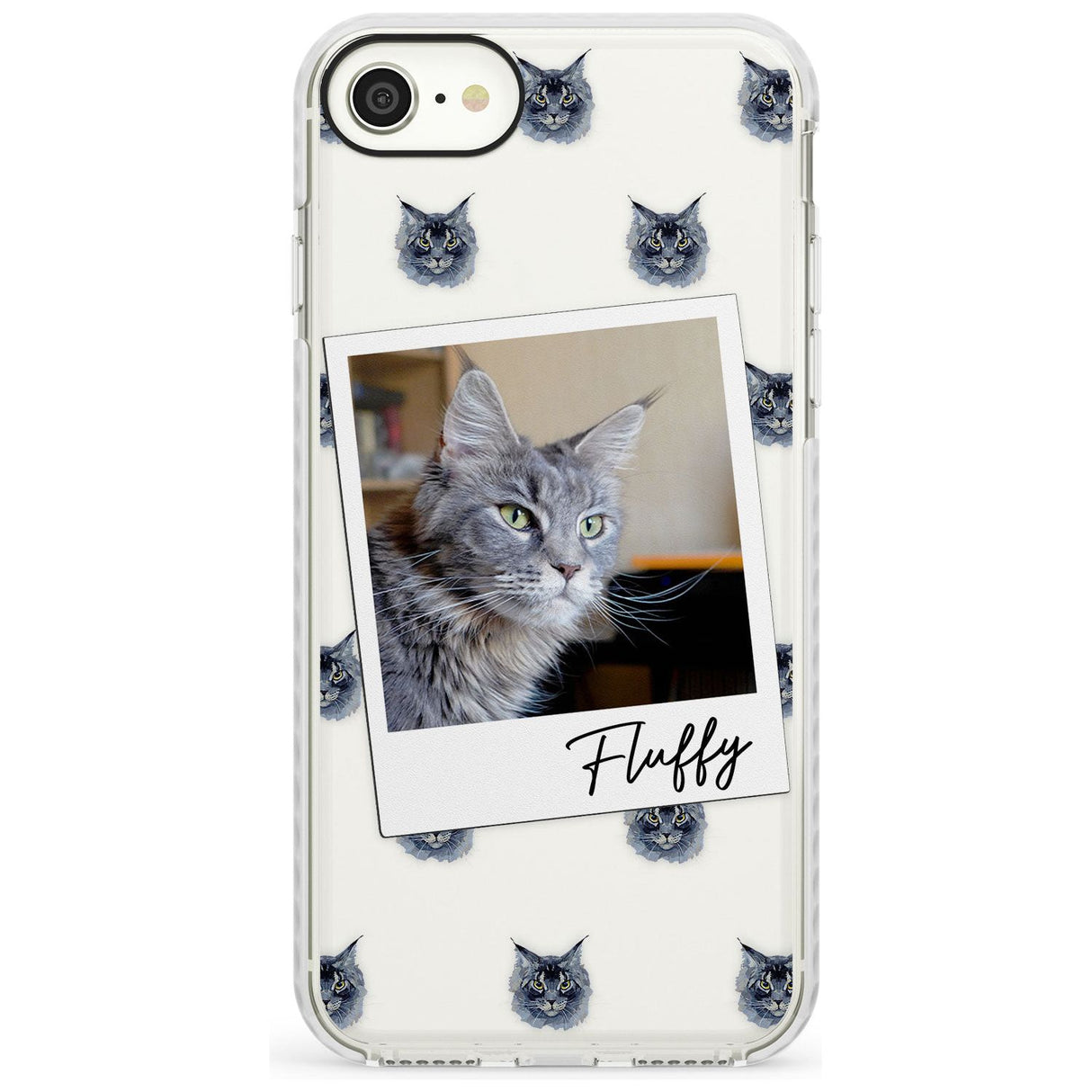 Personalised Maine Coon Photo Impact Phone Case for iPhone SE 8 7 Plus