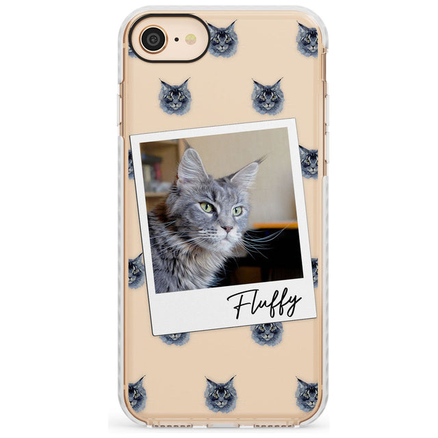 Personalised Maine Coon Photo Impact Phone Case for iPhone SE 8 7 Plus
