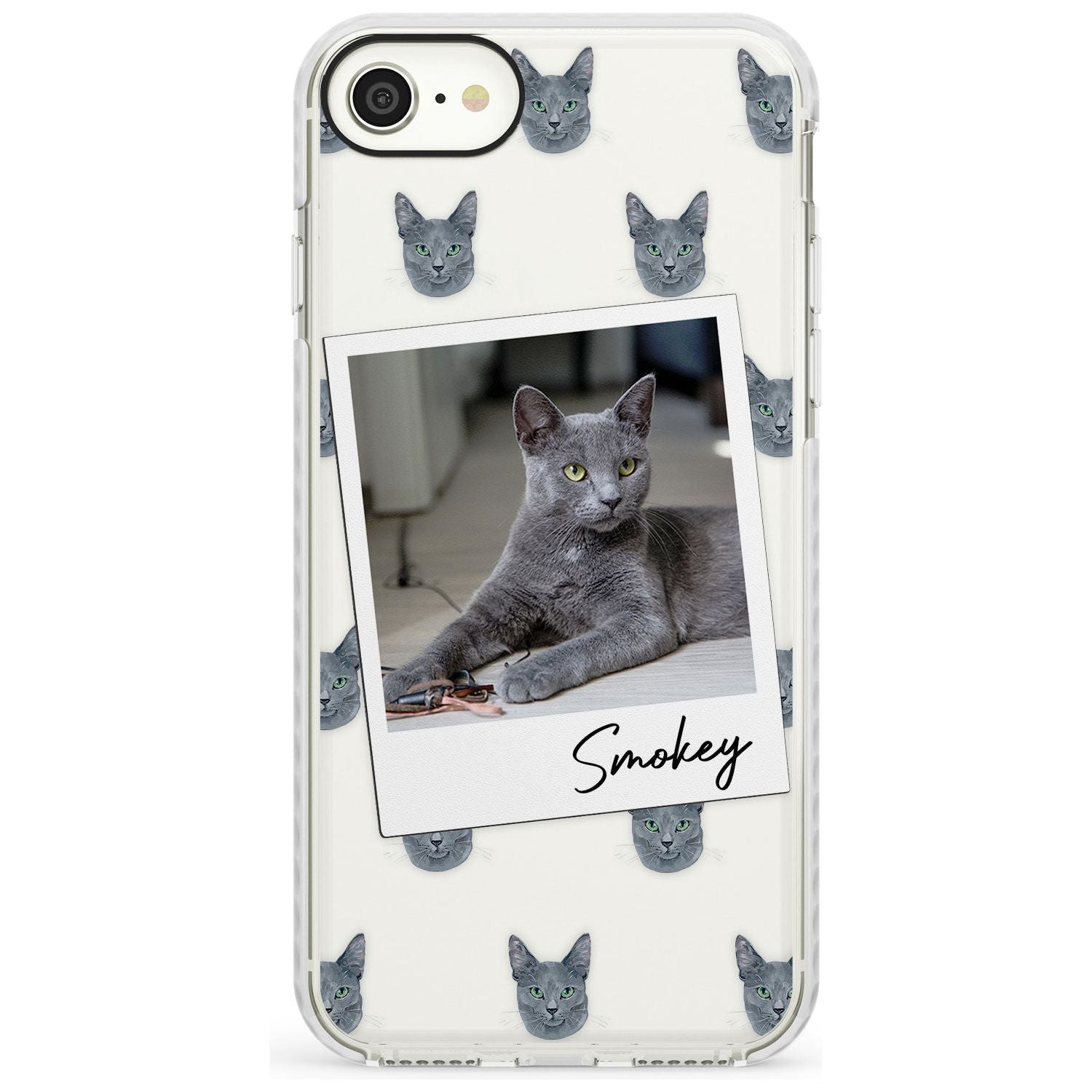 Personalised Korat Cat Photo Impact Phone Case for iPhone SE 8 7 Plus