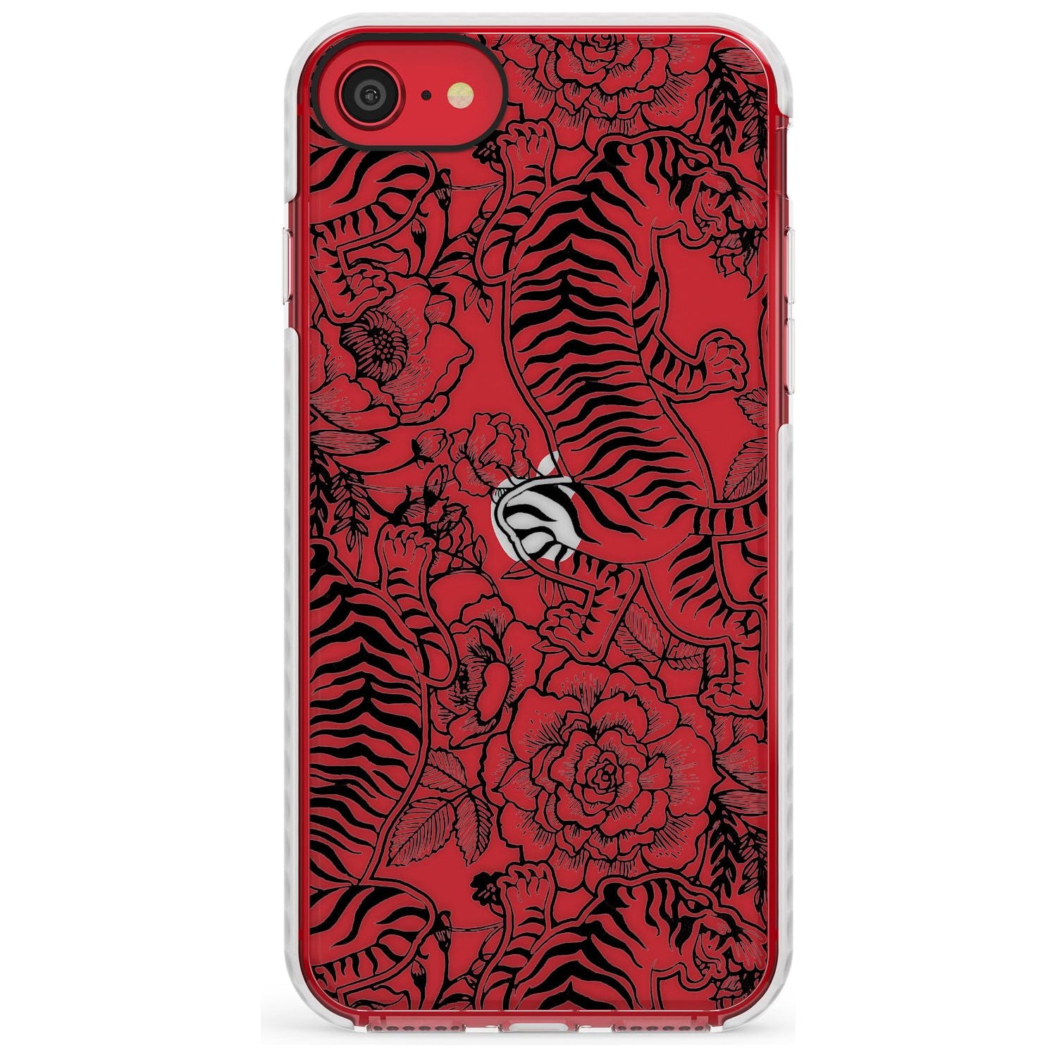 Personalised Chinese Tiger Pattern Impact Phone Case for iPhone SE 8 7 Plus