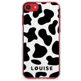 Custom Cow Print Slim TPU Phone Case for iPhone SE 8 7 Plus