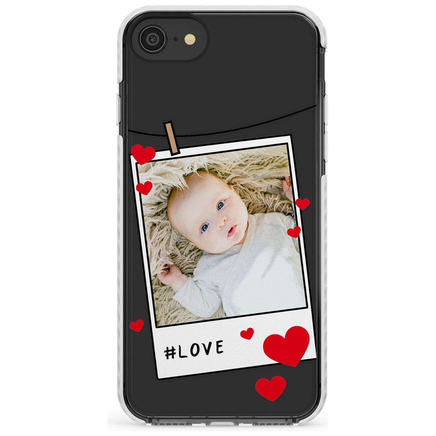 Love Instant Film Slim TPU Phone Case for iPhone SE 8 7 Plus