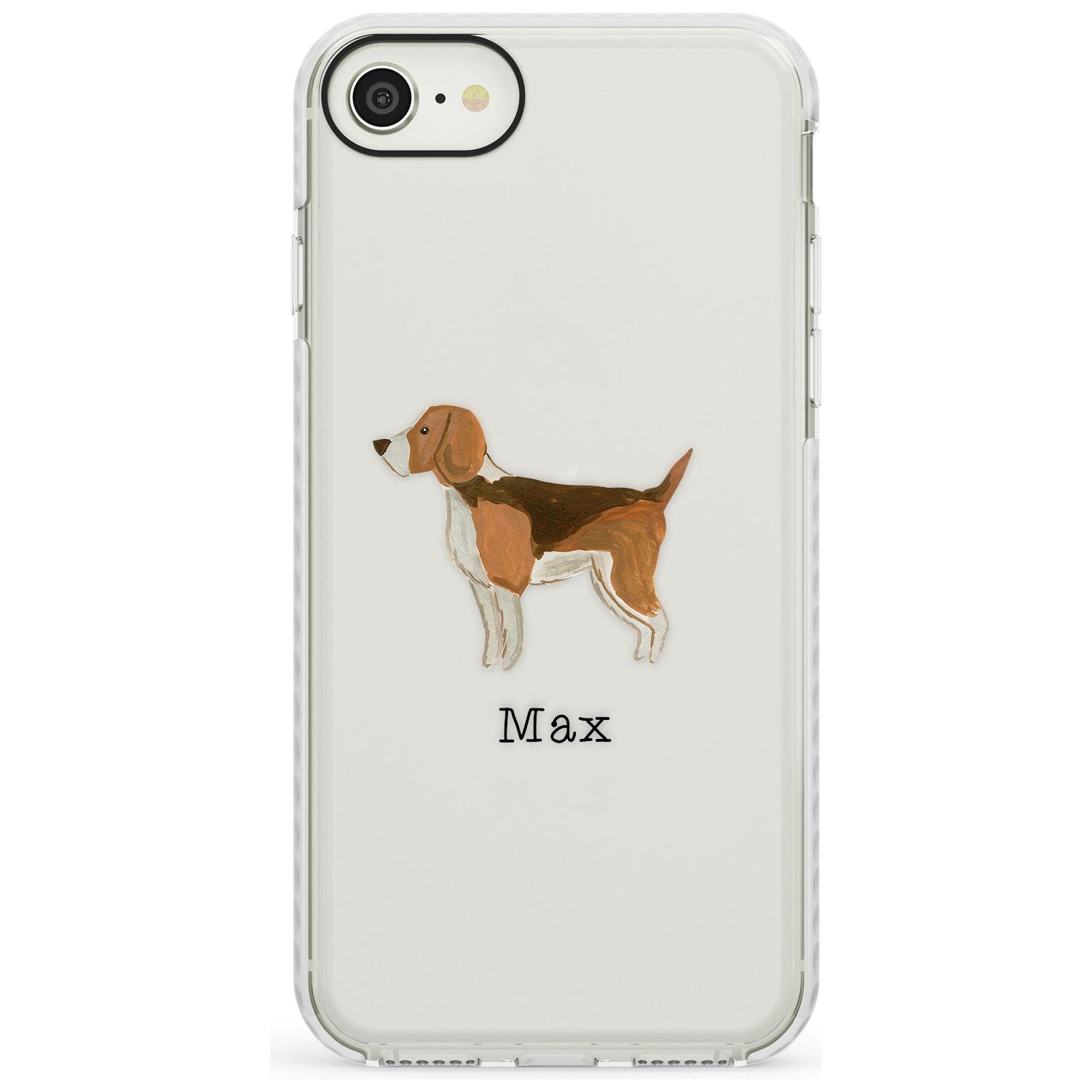 Hand Painted Beagle Impact Phone Case for iPhone SE 8 7 Plus
