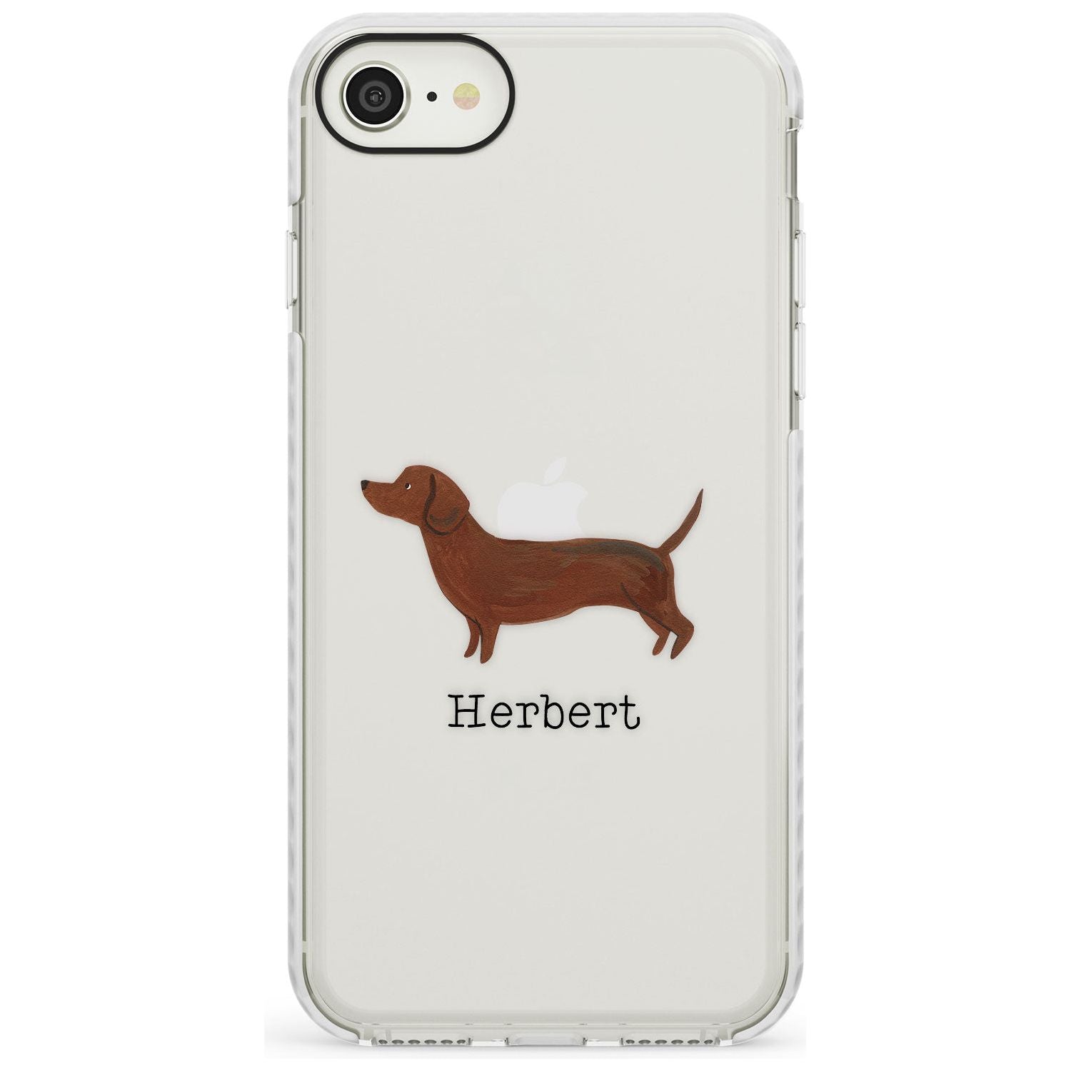 Hand Painted Sausage Dog Impact Phone Case for iPhone SE 8 7 Plus