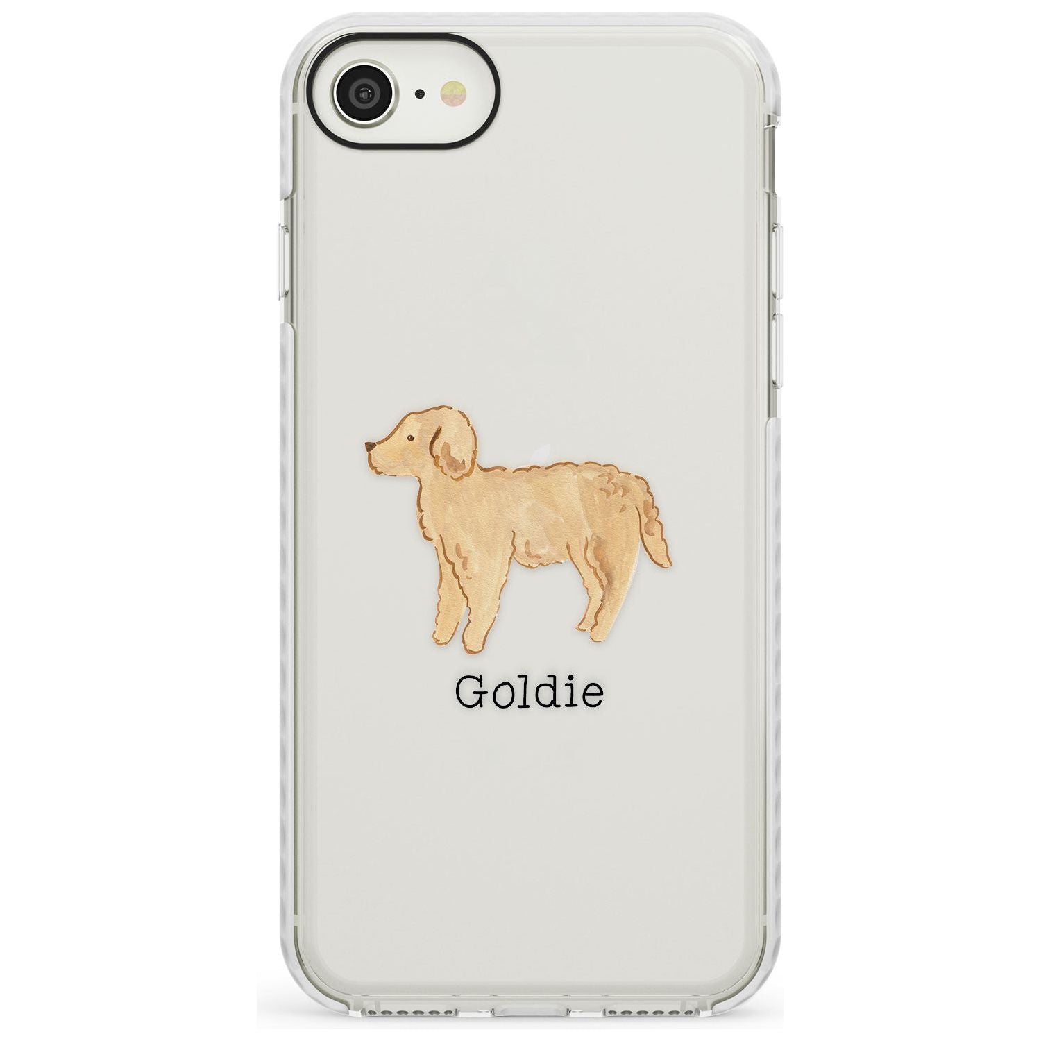 Hand Painted Goldendoodle Impact Phone Case for iPhone SE 8 7 Plus
