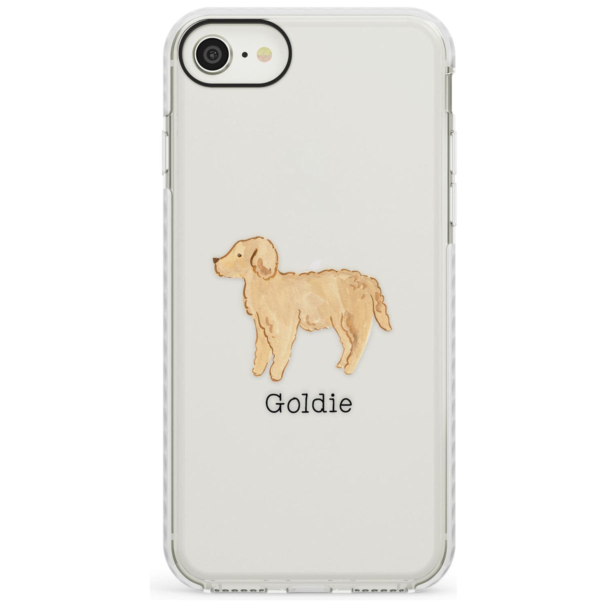 Hand Painted Goldendoodle Impact Phone Case for iPhone SE 8 7 Plus