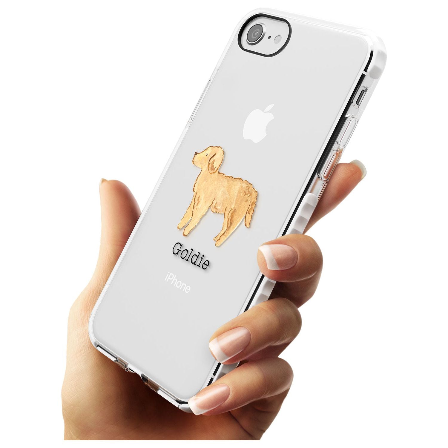 Hand Painted Goldendoodle Impact Phone Case for iPhone SE 8 7 Plus