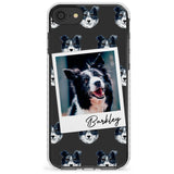 Border Collie - Custom Dog Photo Slim TPU Phone Case for iPhone SE 8 7 Plus