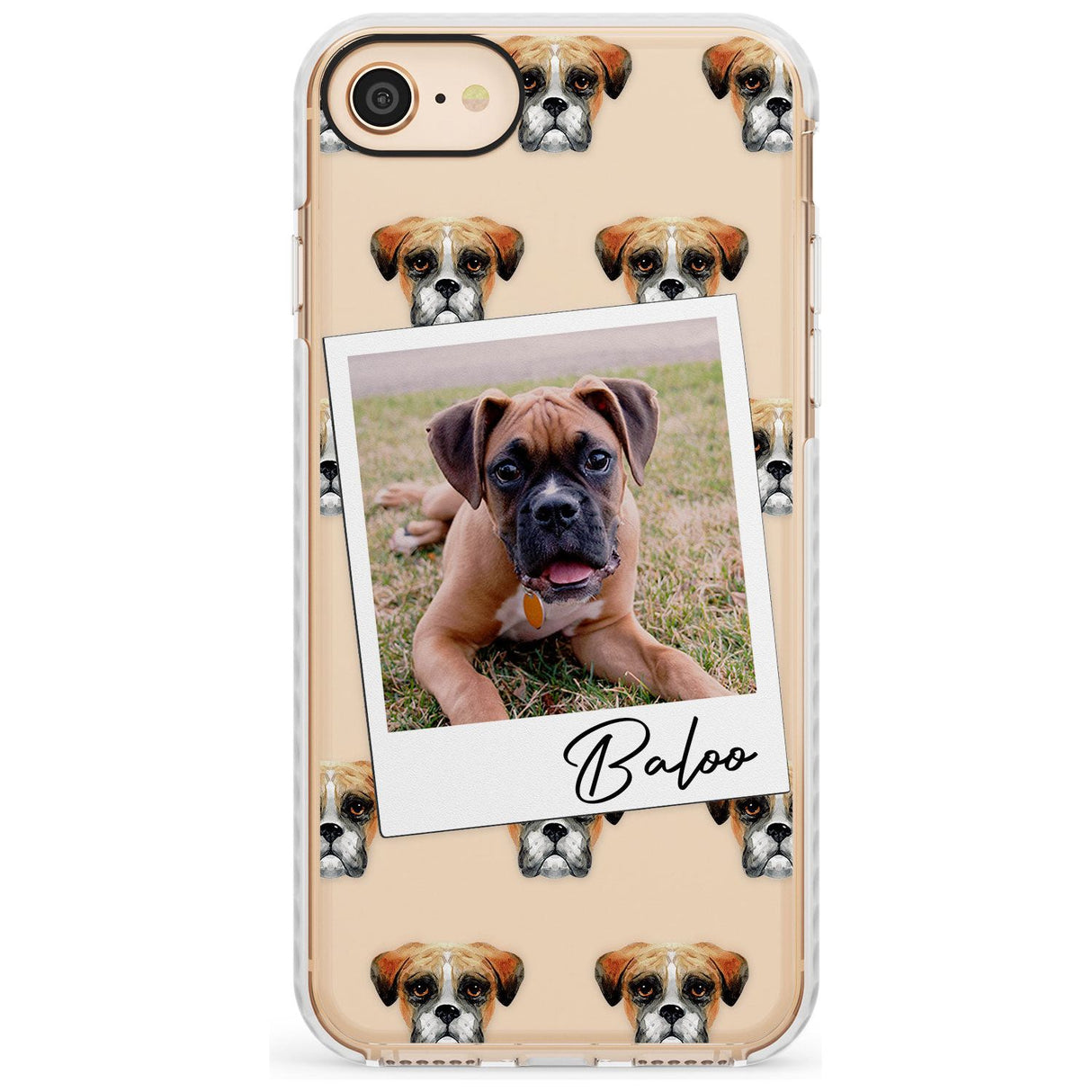 Boxer - Custom Dog Photo Slim TPU Phone Case for iPhone SE 8 7 Plus