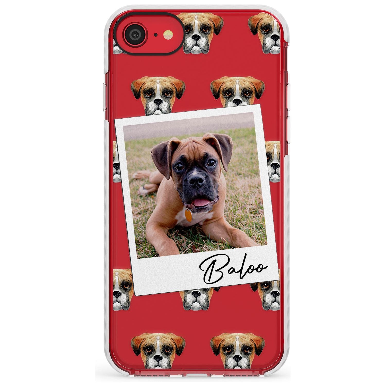 Boxer - Custom Dog Photo Slim TPU Phone Case for iPhone SE 8 7 Plus