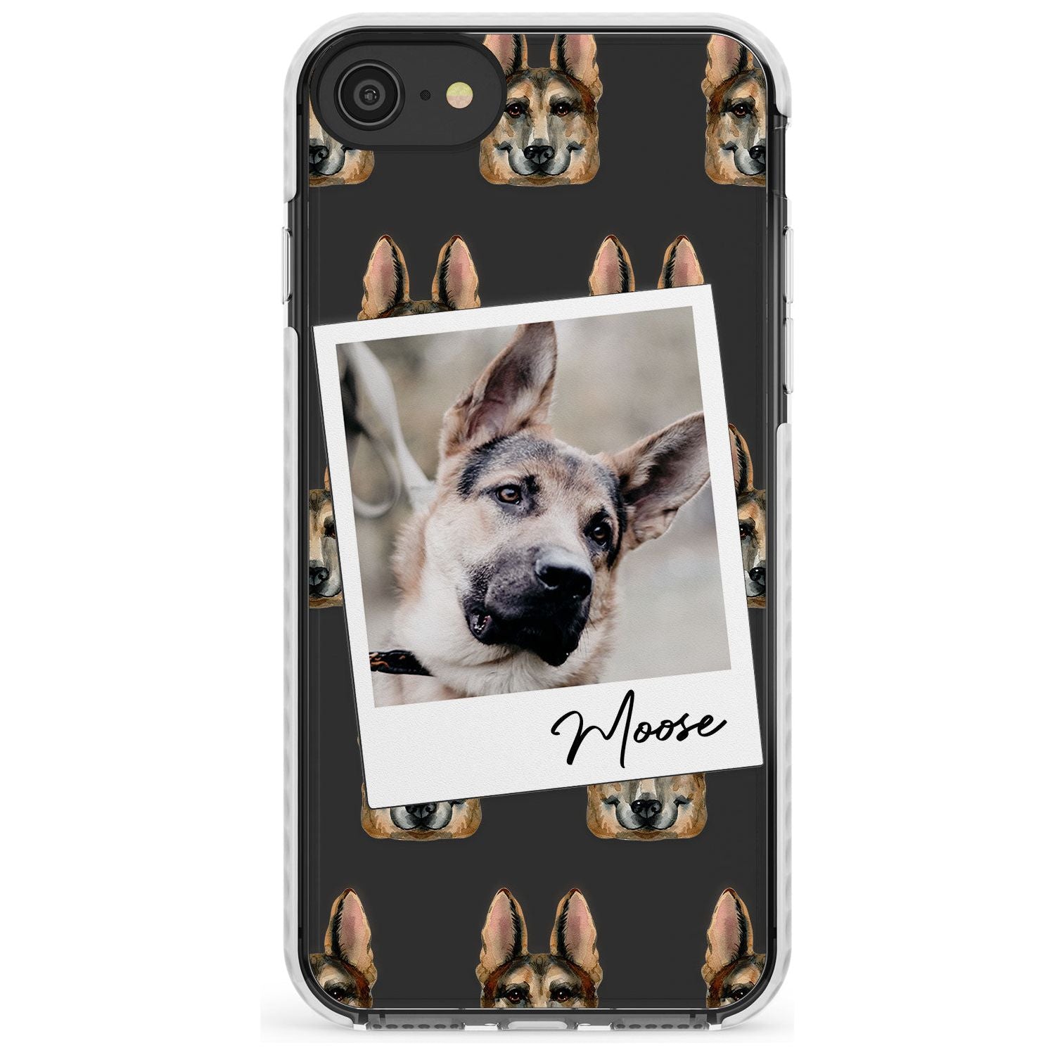 German Shepherd - Custom Dog Photo Slim TPU Phone Case for iPhone SE 8 7 Plus