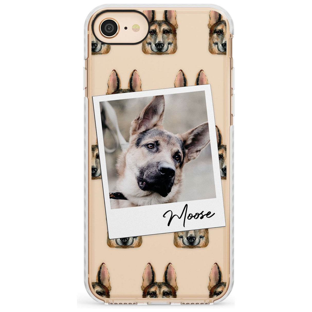 German Shepherd - Custom Dog Photo Slim TPU Phone Case for iPhone SE 8 7 Plus