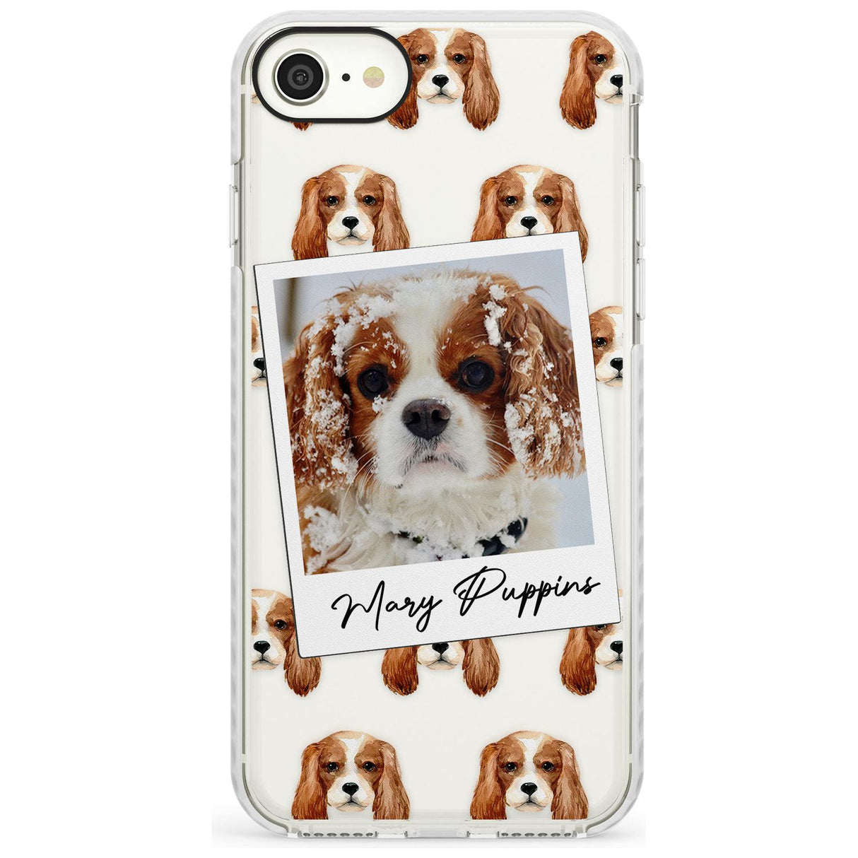 Cavalier King Charles - Custom Dog Photo Slim TPU Phone Case for iPhone SE 8 7 Plus