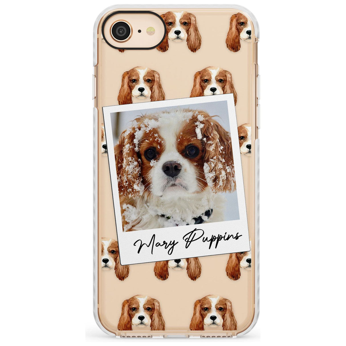 Cavalier King Charles - Custom Dog Photo Slim TPU Phone Case for iPhone SE 8 7 Plus