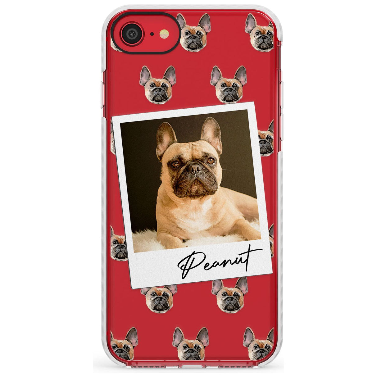 French Bulldog, Tan - Custom Dog Photo Slim TPU Phone Case for iPhone SE 8 7 Plus