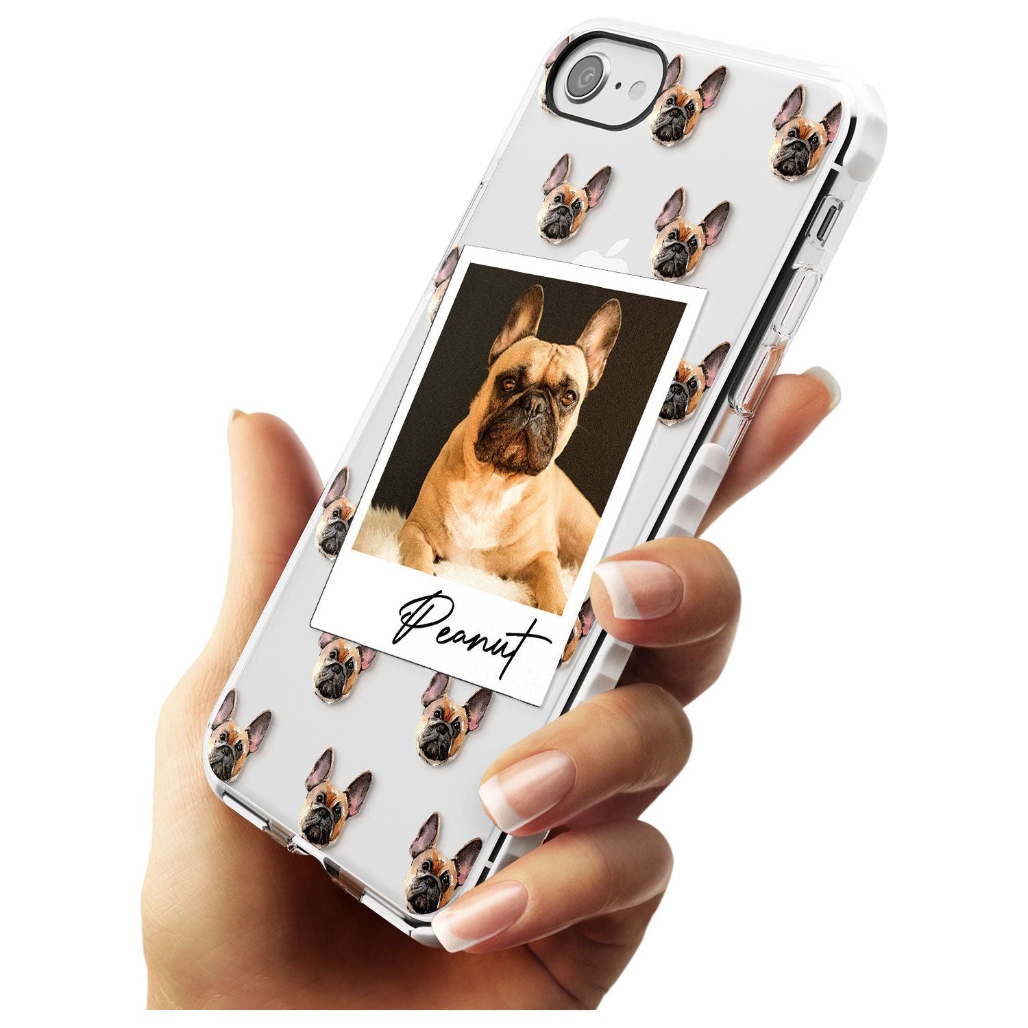 French Bulldog, Tan - Custom Dog Photo Slim TPU Phone Case for iPhone SE 8 7 Plus