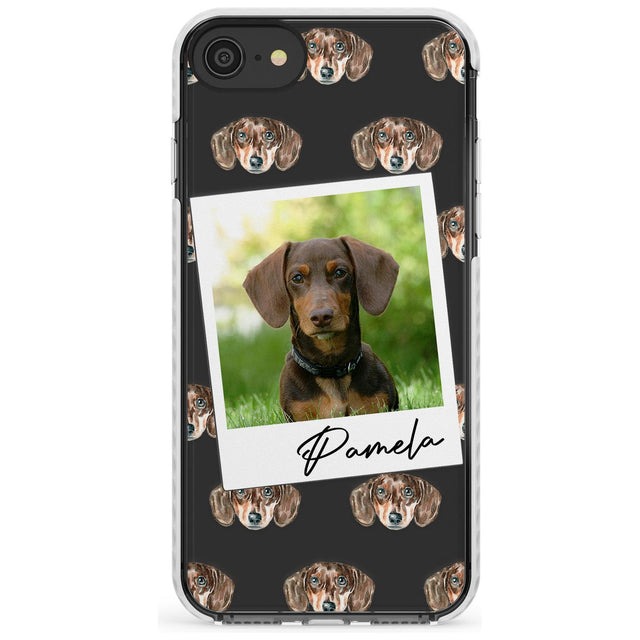 Dachshund, Brown - Custom Dog Photo Slim TPU Phone Case for iPhone SE 8 7 Plus