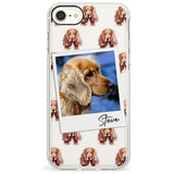 Cocker Spaniel - Custom Dog Photo Slim TPU Phone Case for iPhone SE 8 7 Plus