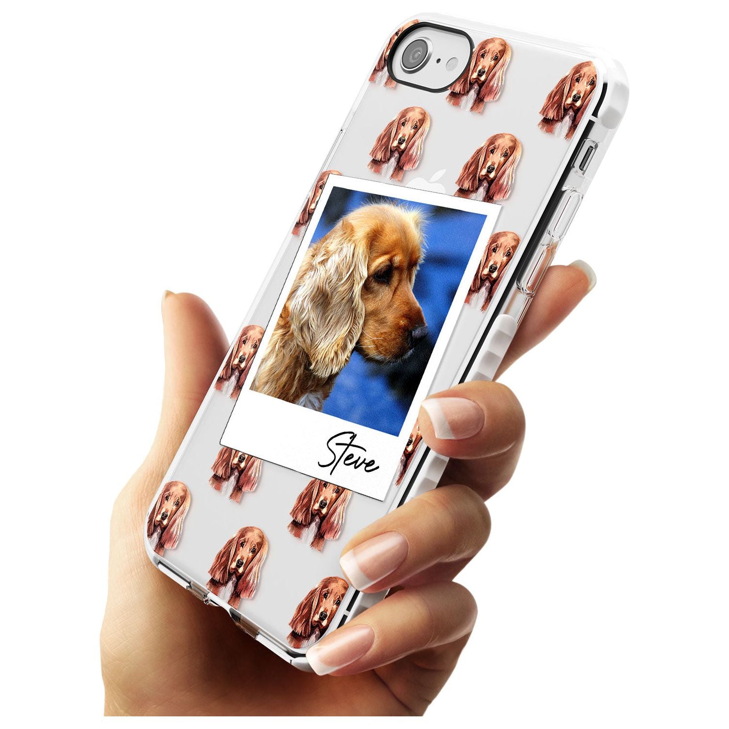 Cocker Spaniel - Custom Dog Photo Slim TPU Phone Case for iPhone SE 8 7 Plus
