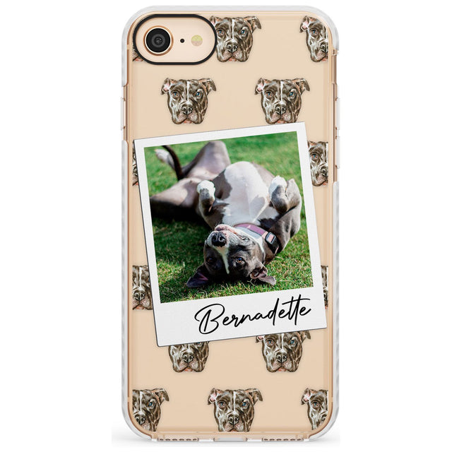 Staffordshire Bull Terrier - Custom Dog Photo Slim TPU Phone Case for iPhone SE 8 7 Plus