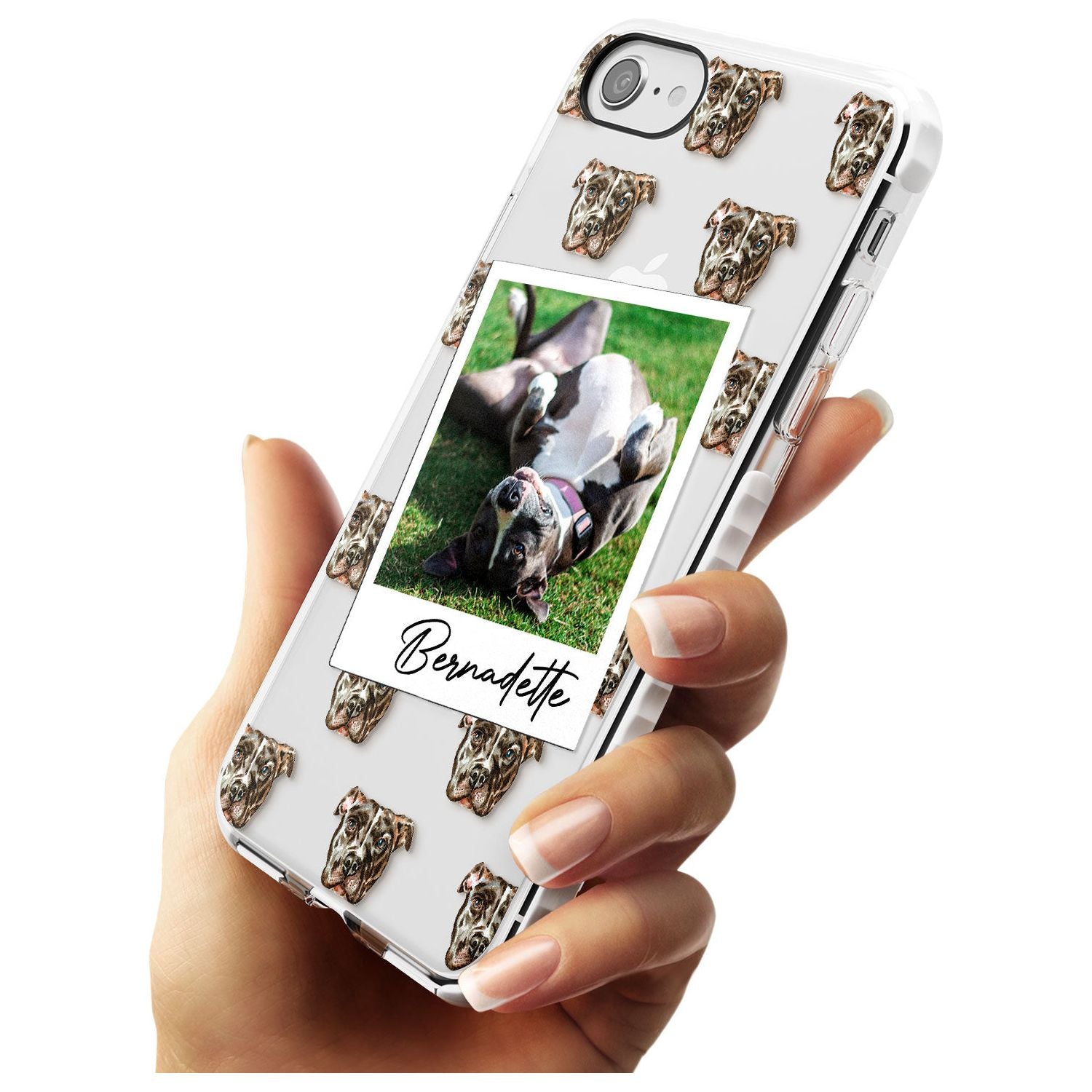 Staffordshire Bull Terrier - Custom Dog Photo Slim TPU Phone Case for iPhone SE 8 7 Plus