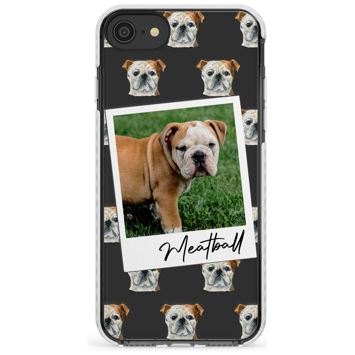 English Bulldog - Custom Dog Photo Slim TPU Phone Case for iPhone SE 8 7 Plus