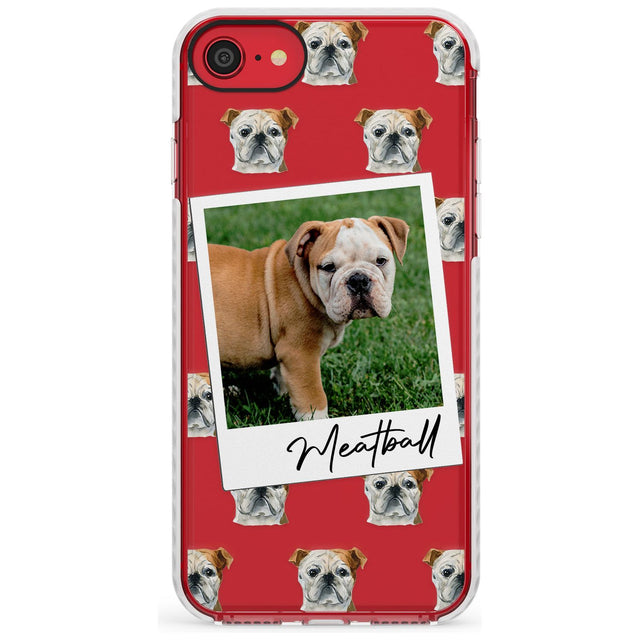 English Bulldog - Custom Dog Photo Slim TPU Phone Case for iPhone SE 8 7 Plus
