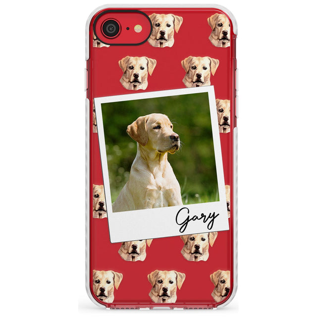 Labrador, Tan - Custom Dog Photo Slim TPU Phone Case for iPhone SE 8 7 Plus