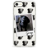 Labrador, Black - Custom Dog Photo Slim TPU Phone Case for iPhone SE 8 7 Plus