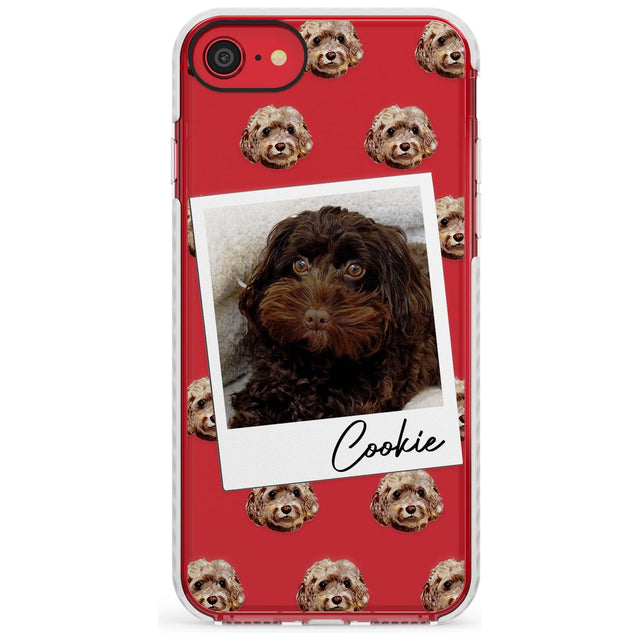 Cockapoo, Brown - Custom Dog Photo Slim TPU Phone Case for iPhone SE 8 7 Plus