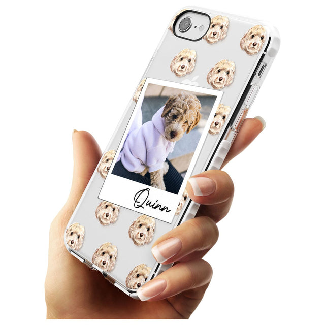 Cockapoo, Cream - Custom Dog Photo Slim TPU Phone Case for iPhone SE 8 7 Plus