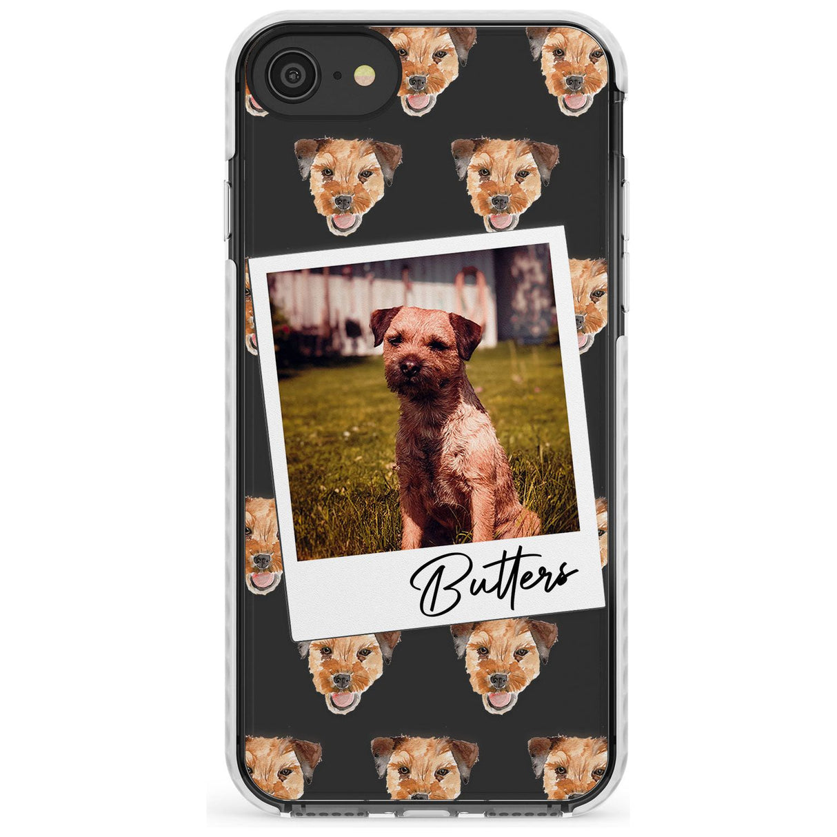 Border Terrier - Custom Dog Photo Slim TPU Phone Case for iPhone SE 8 7 Plus