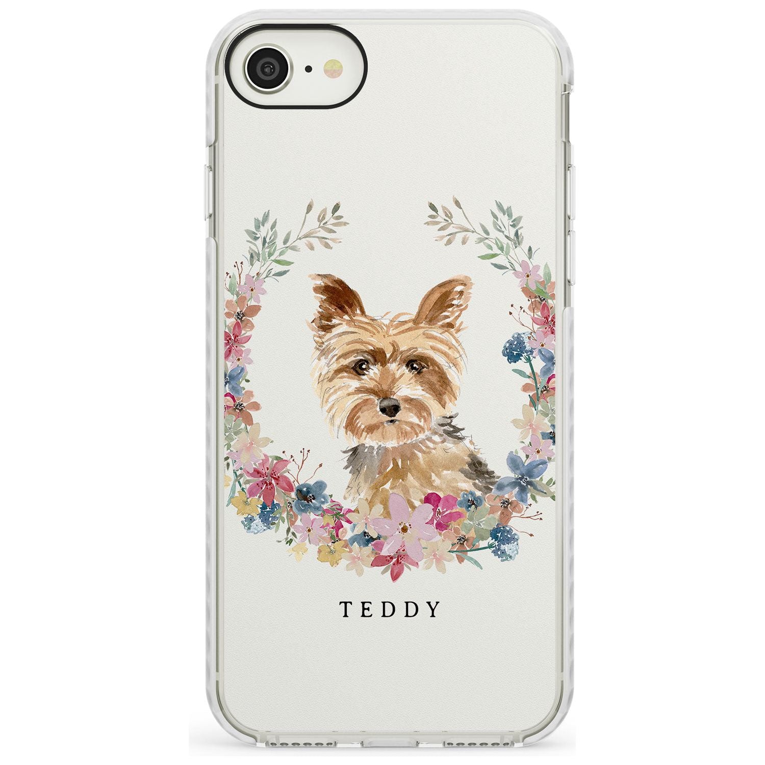 Yorkshire Terrier - Watercolour Dog Portrait Impact Phone Case for iPhone SE 8 7 Plus