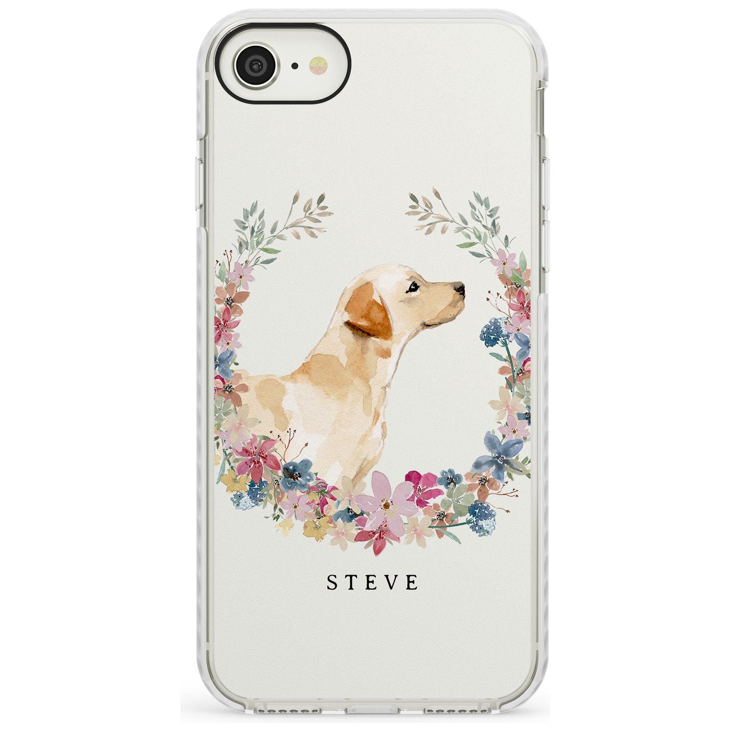 Yellow Labrador - Watercolour Dog Portrait Impact Phone Case for iPhone SE 8 7 Plus