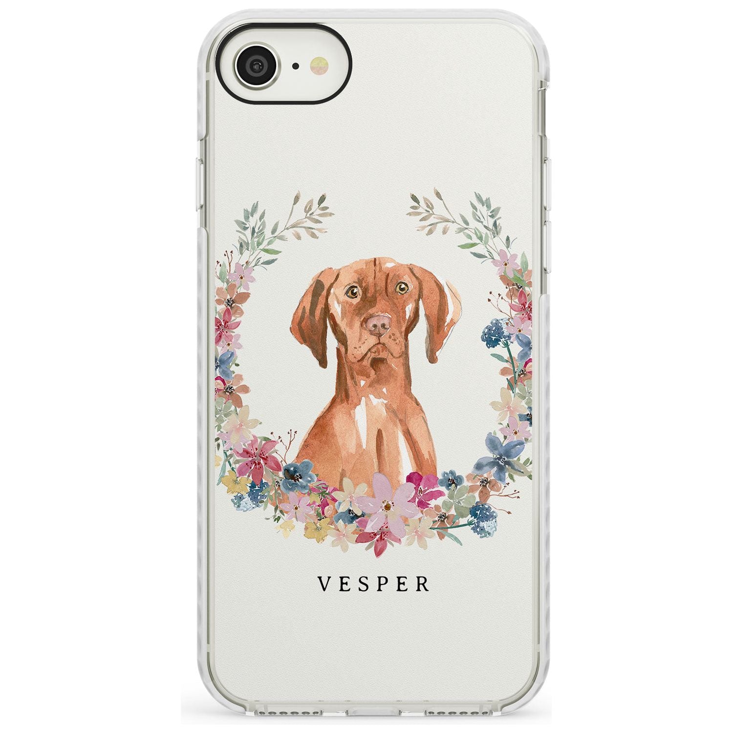 Hungarian Vizsla - Watercolour Dog Portrait Impact Phone Case for iPhone SE 8 7 Plus