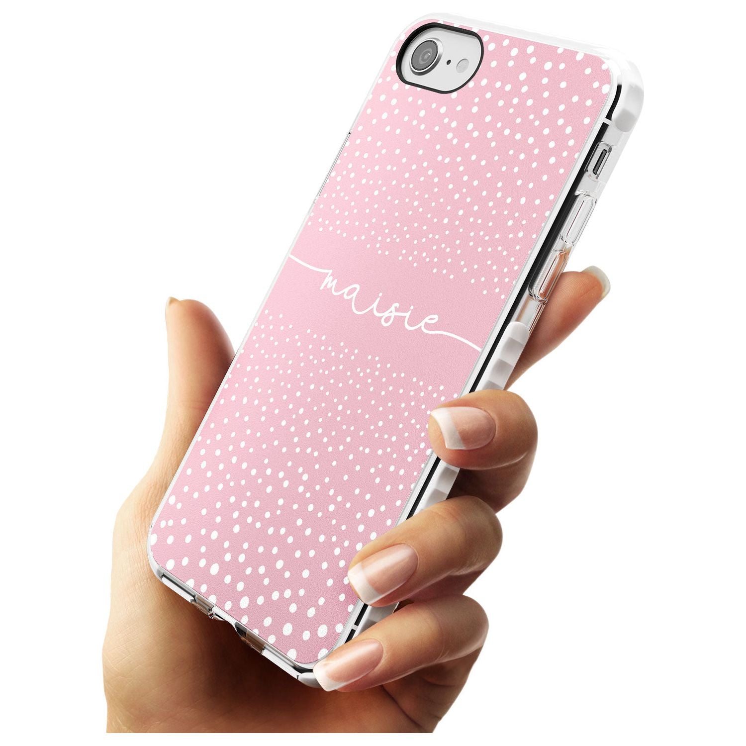 Custom Pink Dots iPhone Case   Custom Phone Case - Case Warehouse