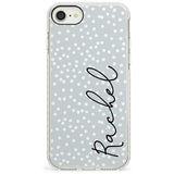 Vertical Cursive & Dots iPhone Case  Impact Case Custom Phone Case - Case Warehouse