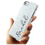 Vertical Cursive & Dots iPhone Case   Custom Phone Case - Case Warehouse