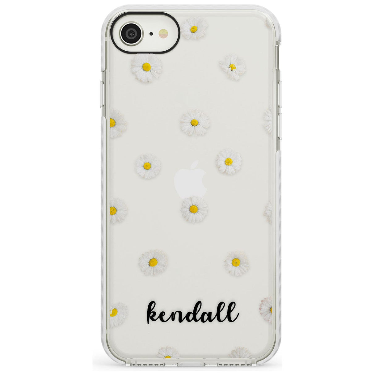 White Daisies & Cursive iPhone Case  Impact Case Custom Phone Case - Case Warehouse