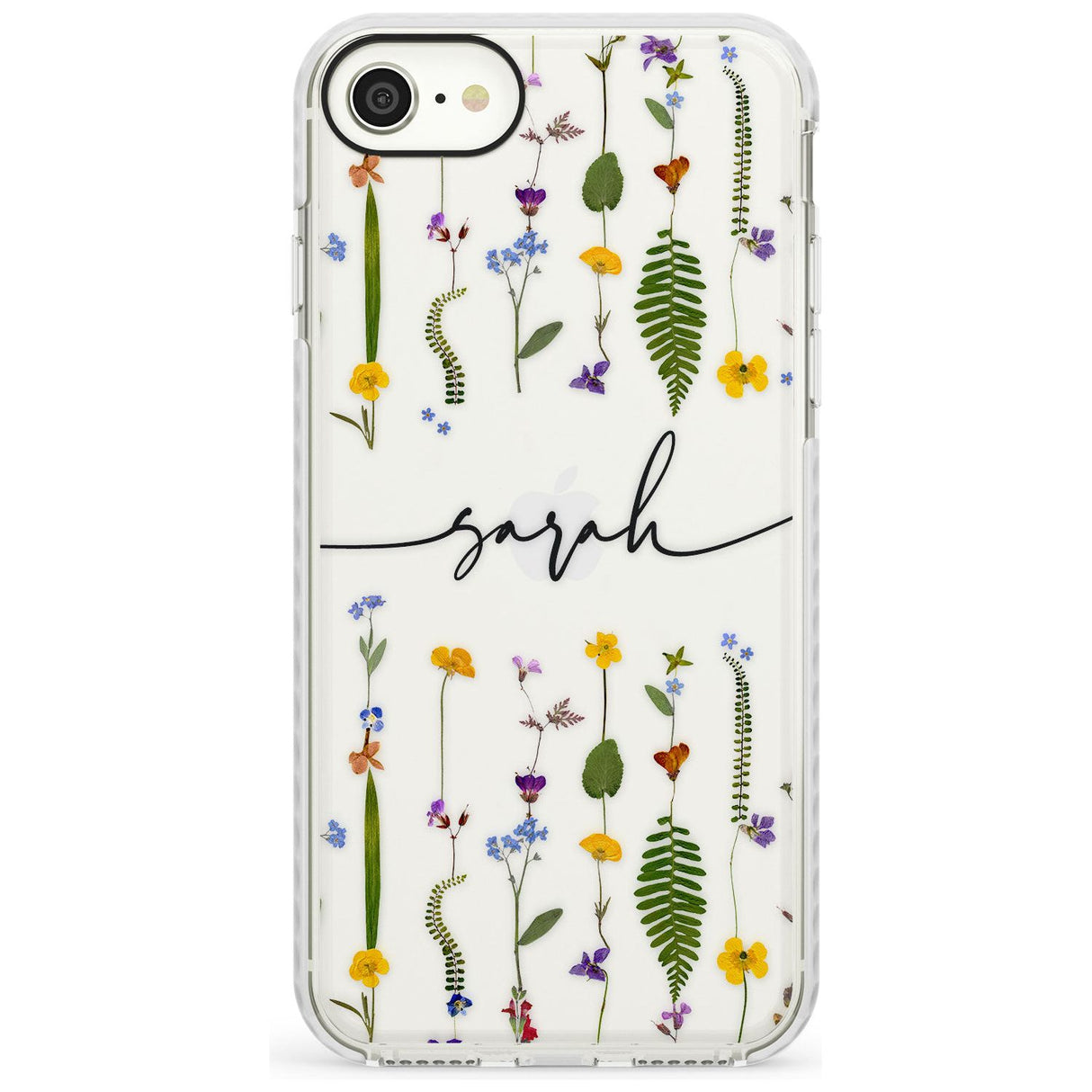 Custom Wildflower Lines Slim TPU Phone Case for iPhone SE 8 7 Plus