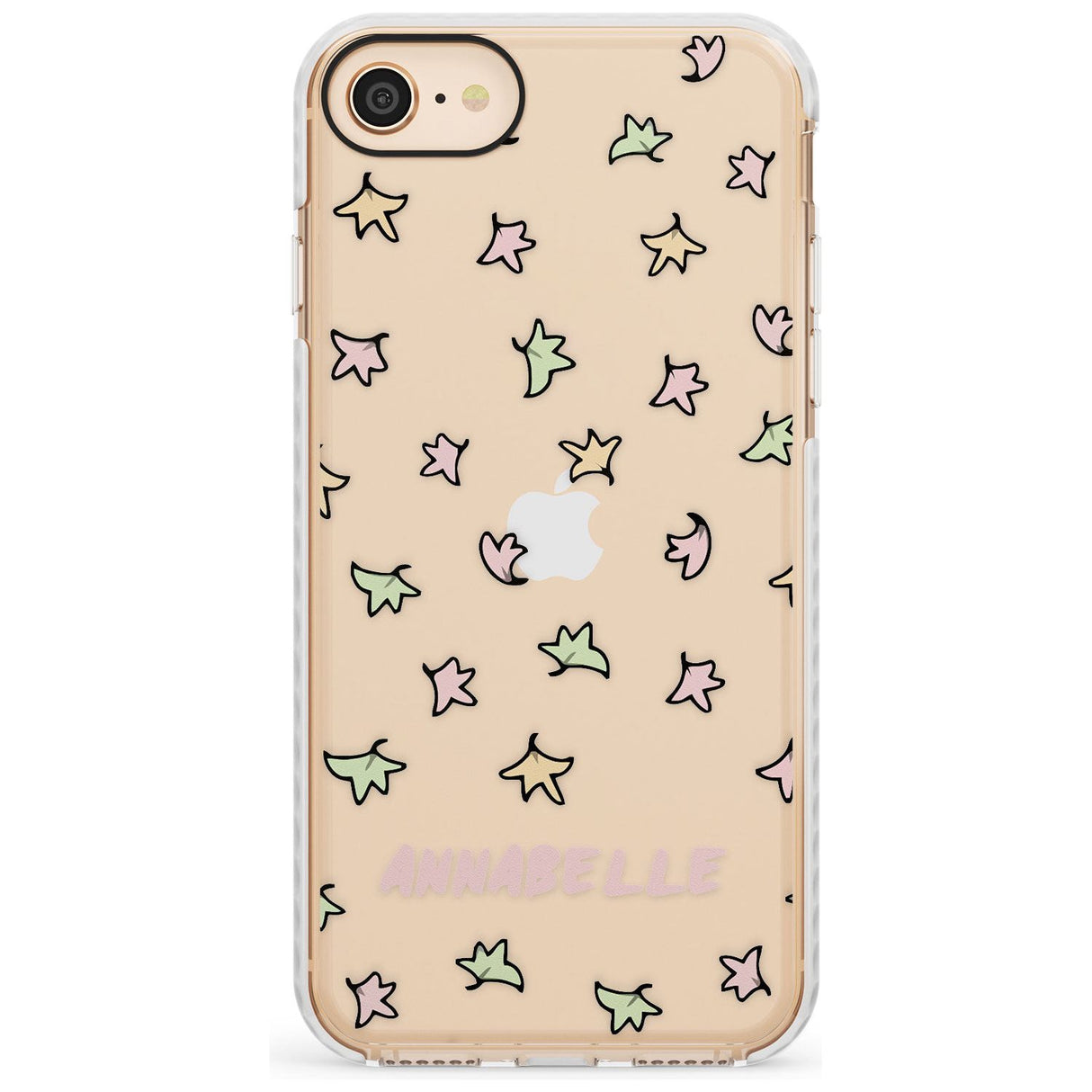 Personalised Custom Leaves Pattern Impact Phone Case for iPhone SE 8 7 Plus