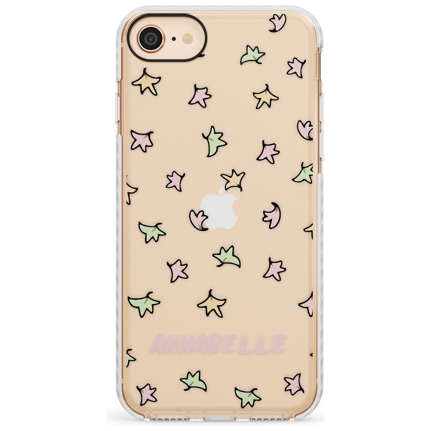 Personalised Custom Leaves Pattern Impact Phone Case for iPhone SE 8 7 Plus