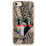 Personalised Henna Heart Photo Case Impact Phone Case for iPhone SE 8 7 Plus